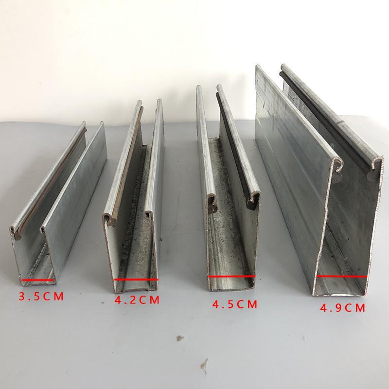Rolling shutter door rolling gate galvanized steel guide rail chute stainless steel aluminum alloy 68912cm chute anti-wind door