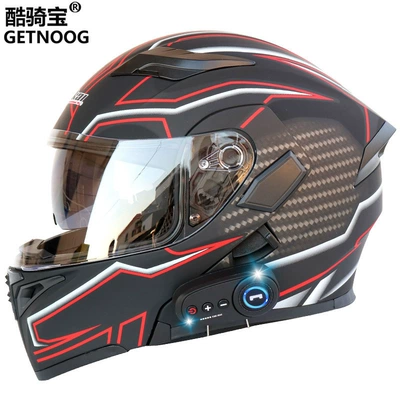 Motosiklet kaskı (dəbilqə) – full helmet motorcycle helmet with - matte-black-safflower-with-k10-bluetooth-m