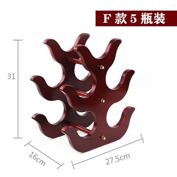 Estante de vino europeo decoración sala de estar moderna simple celosía de madera estante de botellas de vino de madera pequeña venta al por mayor