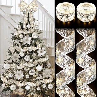 J 49157LChristmas Ribbon LED Lights �}�Q�z�� LED ���W������