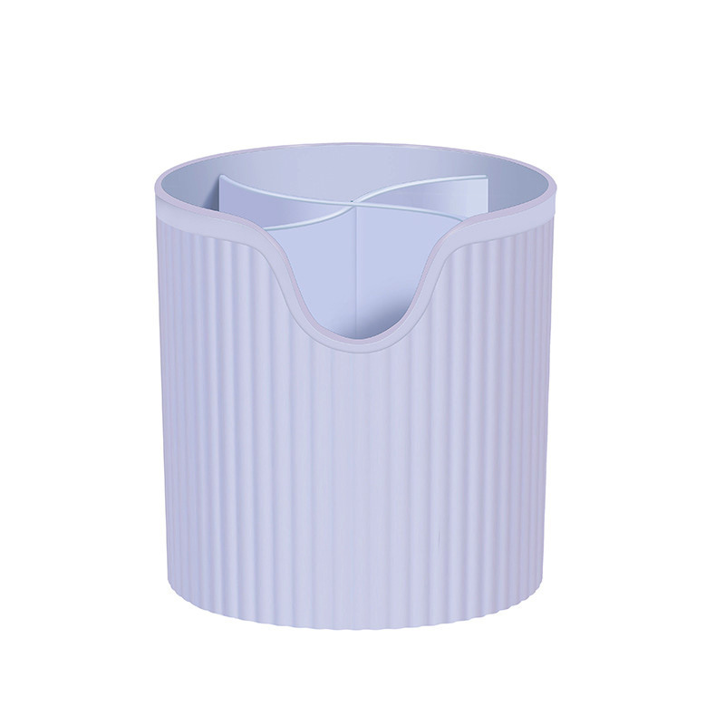 Barril de cepillo blanco rayado