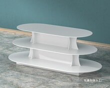 中岛柜红酒陈列柜鞋店展示架展示柜木质母婴货架奶粉台椭圆形玩具