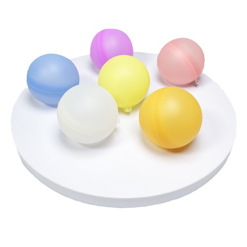 亚马逊泼水打水仗戏水硅胶玩具球卡扣款水球硅胶水球快速注水气球