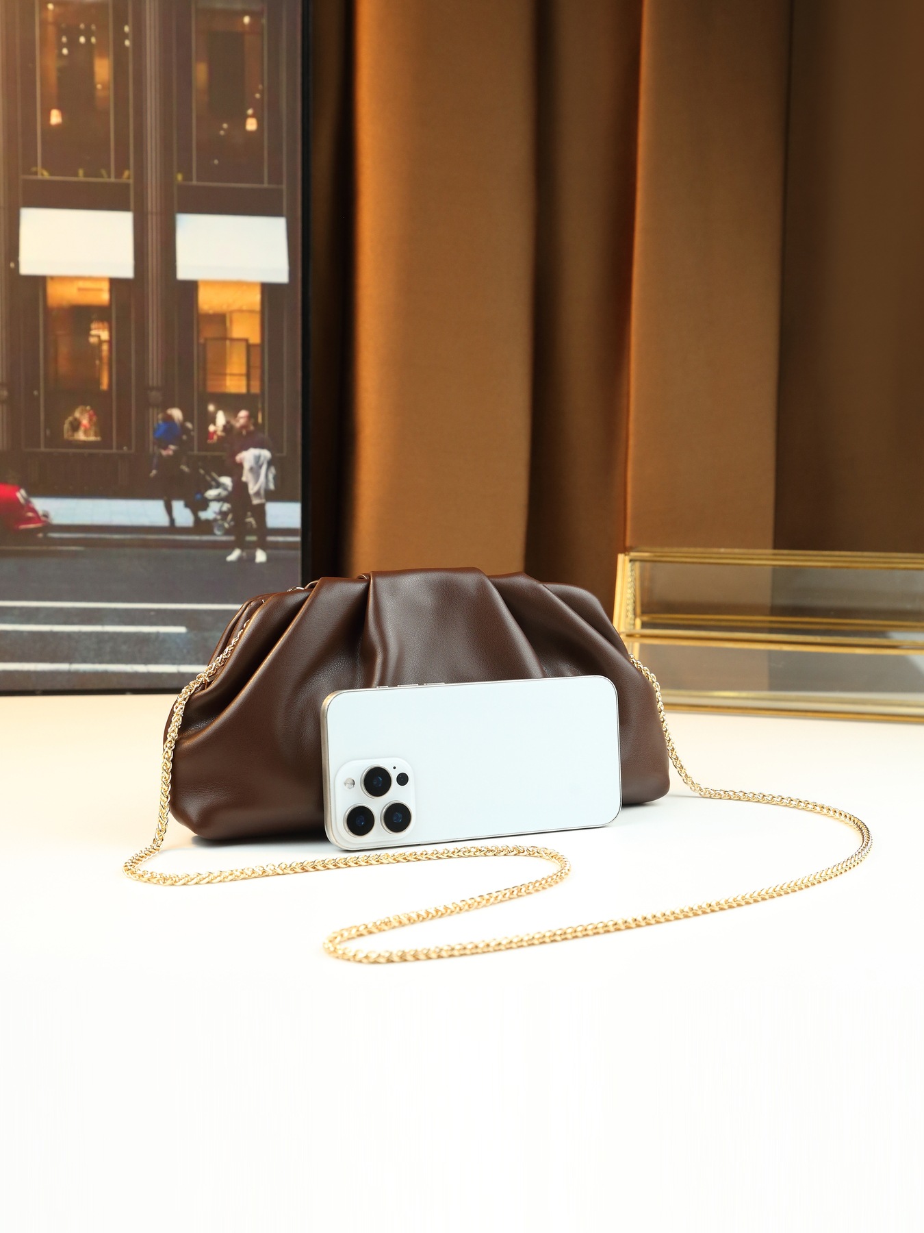 Borsa a nuvola plissettata donna borsa a tracolla versatile_voghion.com