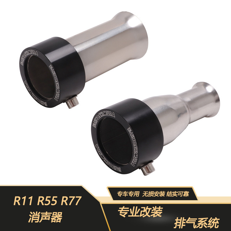 Suitable for Motorcycle Series R11 R55 R77 Muffler Modified Exhaust Pipe Silencer Noise Reducer