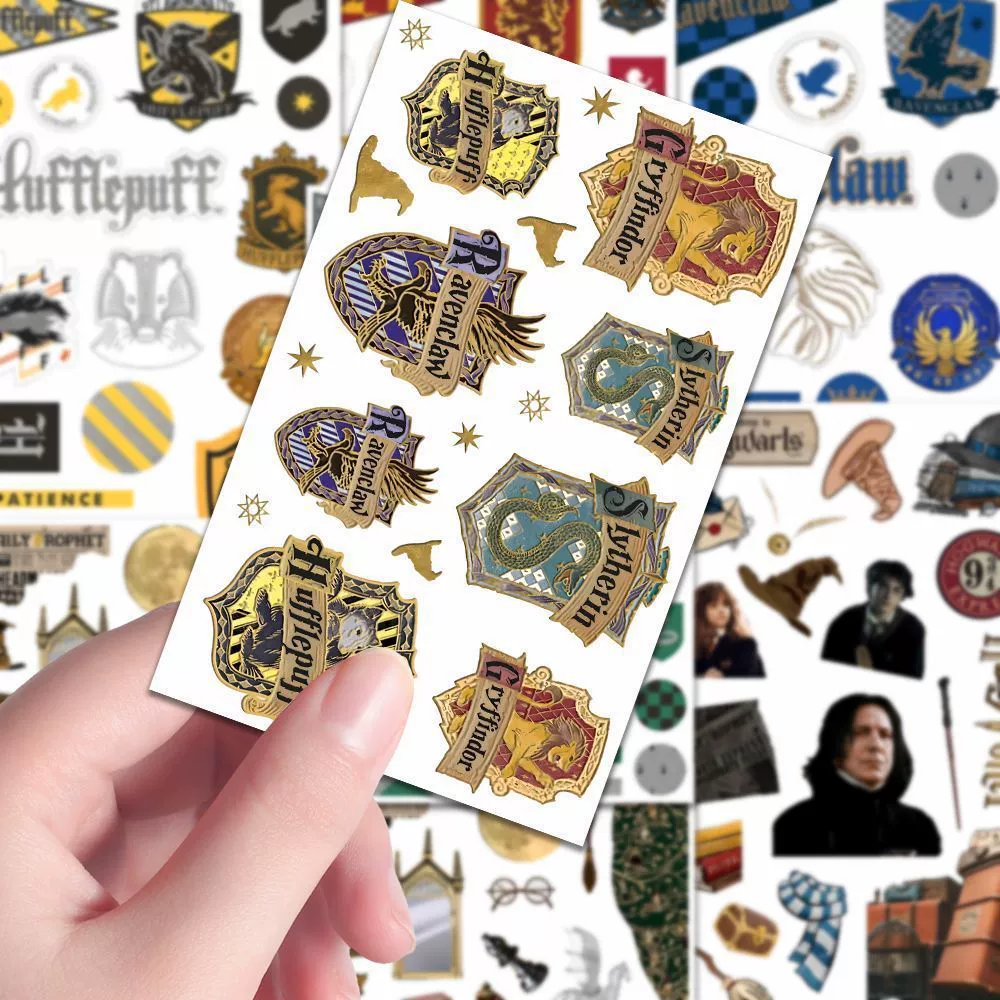 24 больших листа наклеек с Харри Поттером HP Academy Магическая школа творческие периферийные наклейки Руководство Холгвардса декоративные наклейки