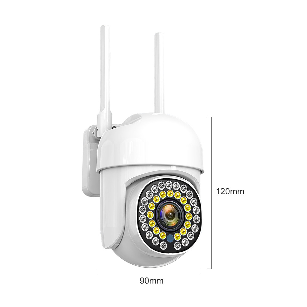 跨境200万5V室外无线球机摄像头360度全彩高清夜视无线WIFI监控器