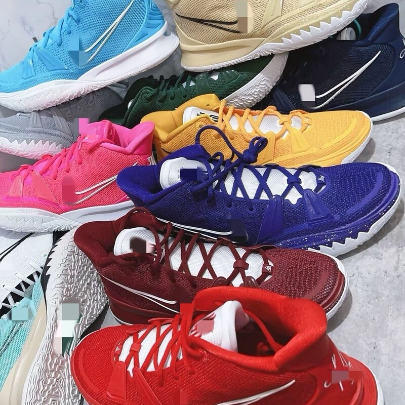 Putian shoes Kyrie 7 mid-top basketball shoes Kyrie7 sports shoes unisex lemon yellow sneakers Putian shoes Kyrie 7 mid-top basketball shoes Kyrie7 sports shoes unisex lemon yellow sneakers