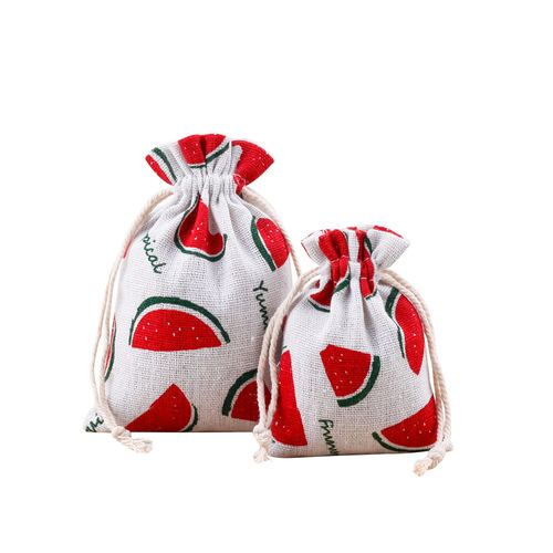 Breathable jute bag with drawstring, jewelry and gemstone dust-proof gift bag, comb jute bag