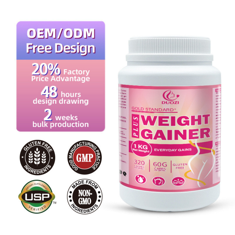 Cross-Border Duozi Plus Weight Gainer Weight Gain Powder 1kg High Carbohydrate Sports Nutrition Supplement Cross-Border Duozi Plus Weight Gainer Weight Gain Powder 1kg High Carbohydrate Sports Nutrition Supplement