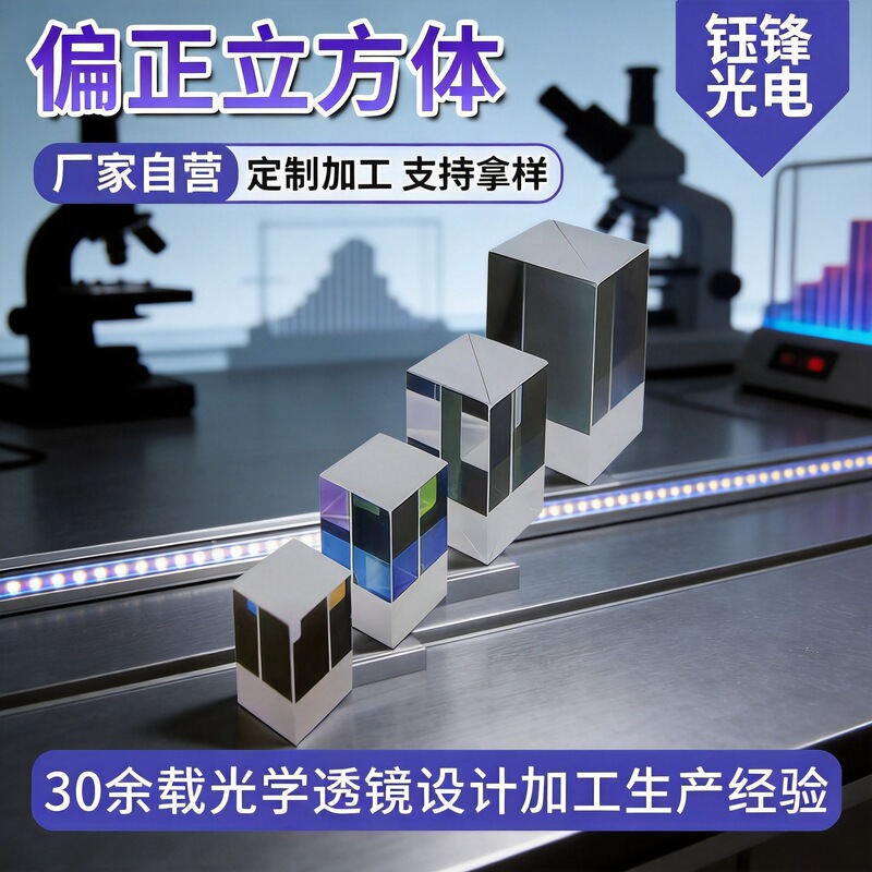 Factory Supply Optical Polarization Cube Light Polarization Correction Rectangular Junior High School Physics Experiment Polyhedral Prism