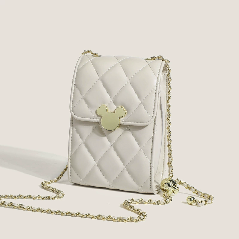 Стильная сумка на плечо, цепь, маленькая сумка, городской стиль, стиль Chanel, цепочная сумка, премиум
