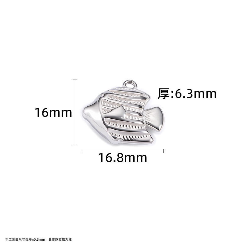 Steel pendant, 16.8mm
