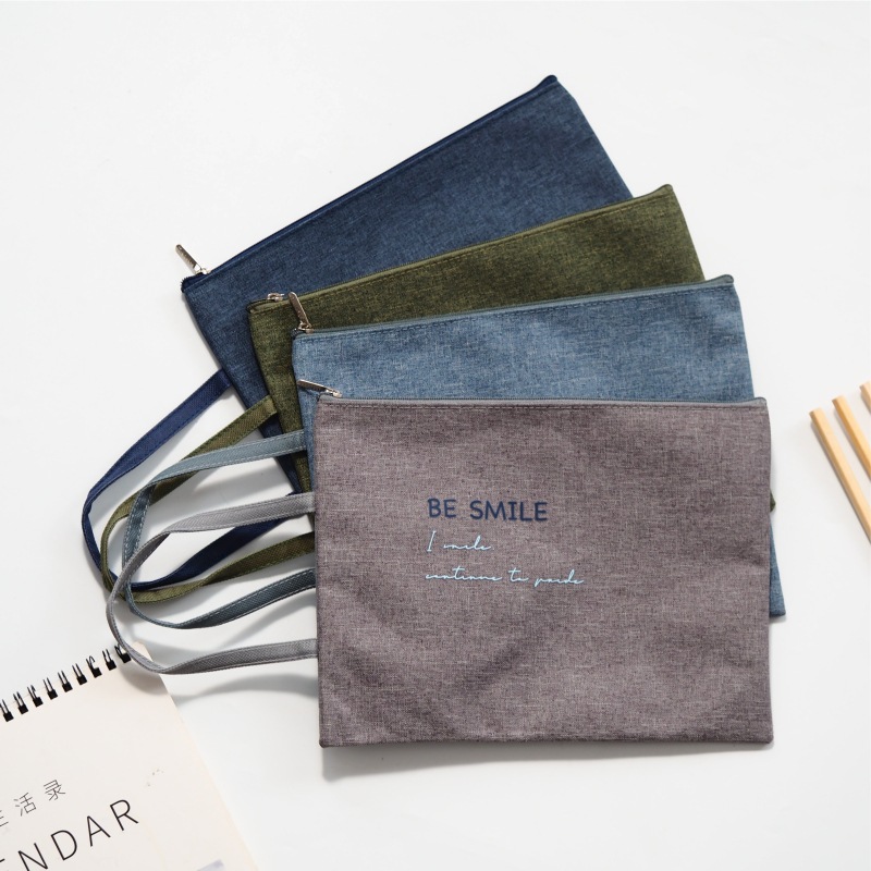 Bolsa con cremallera de tela Oxford "Familia Tuanzi" de SPVEGA - Tamaño B6 - Para almacenar papelería y accesorios