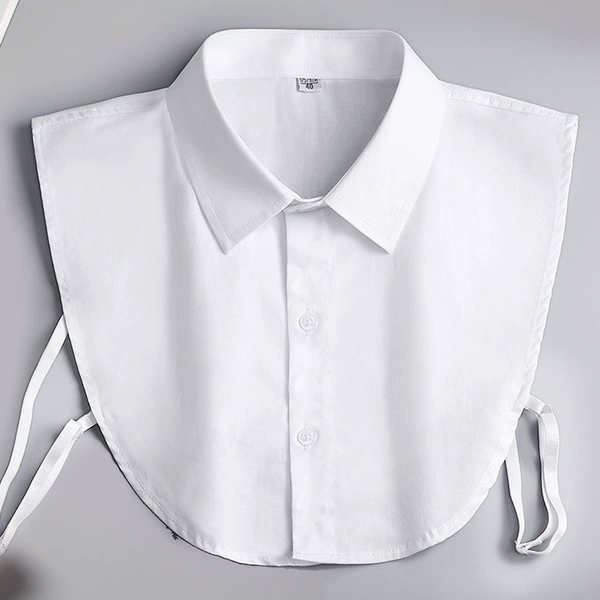 White fake collar (three buckles)