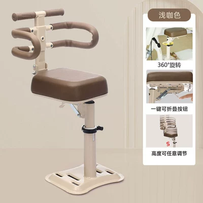 Electric car child seat Front Folding Seat Pedal - white-single-seat-armrest-fence-one-click-foldingrotationlifting