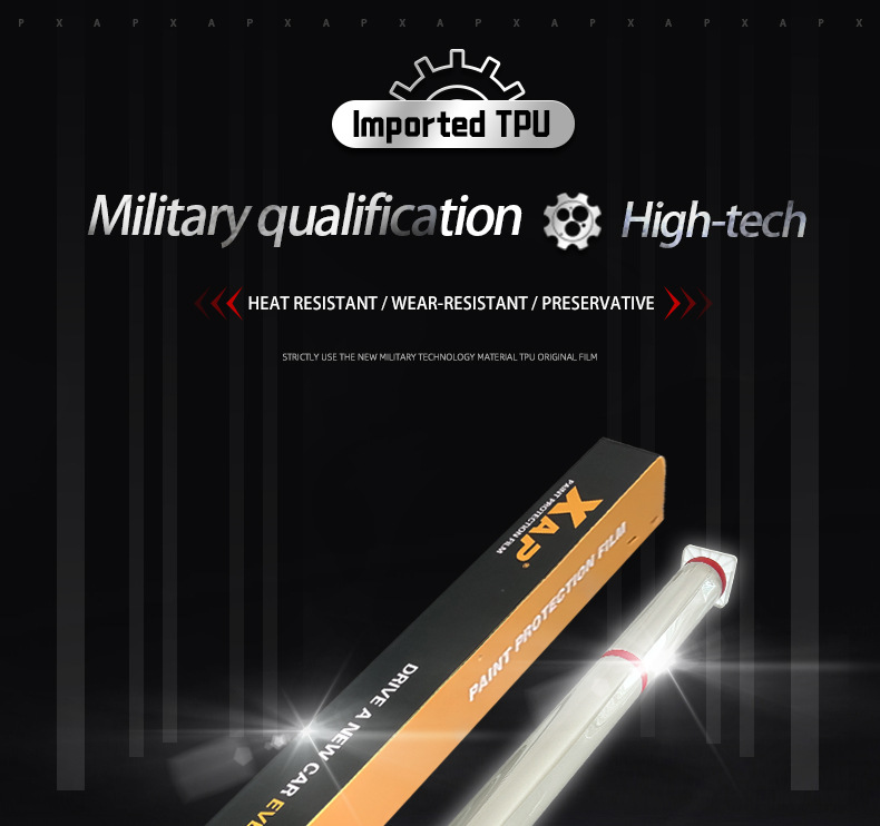 Cross-border wholesale XAP-TPU invisible car clothing 7.5MIL paint protective film self-healing hydrophobic highlight body PPF
