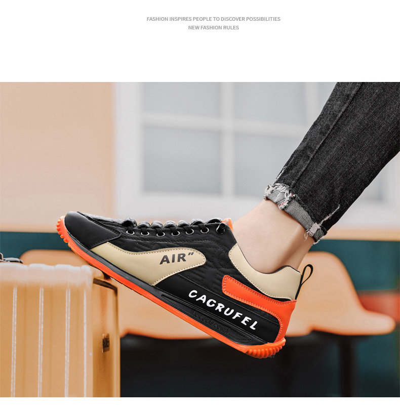 Eathable Forrest Gump Shoes Men S New Low Top Slip On Korean Version Of The Sneakers Soft Soled Leather Cross Border_voghion.com