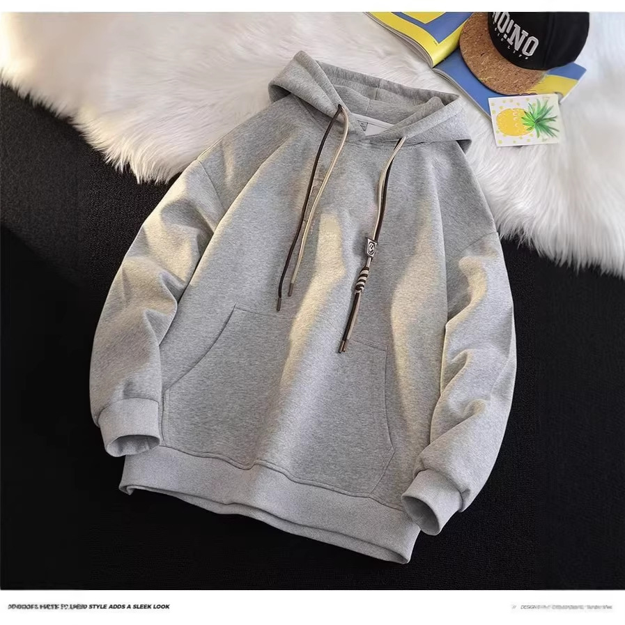 Herren-Kapuzenpullover, 420 g/m², schweres Material, sandfarben, trendiger Retro-Look, lockerer Schnitt, ideal für den Herbst_voghion.com