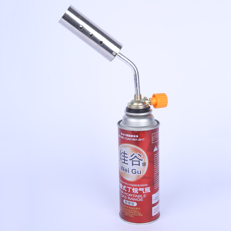 New-style cartridge-powered blowtorch for outdoor BBQ, manual igniter, pig-hair burner, large-caliber flame gun—360° reversible design