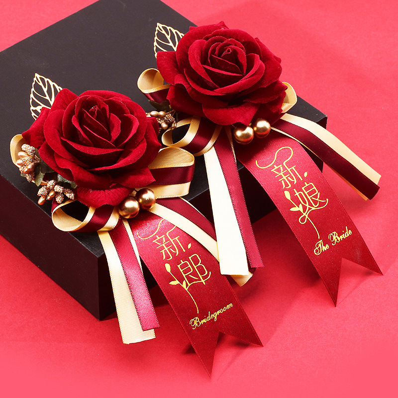 Boda ramillete familia boda dama de honor suministros novio novia creativo conjunto completo no flor dama simulación placket