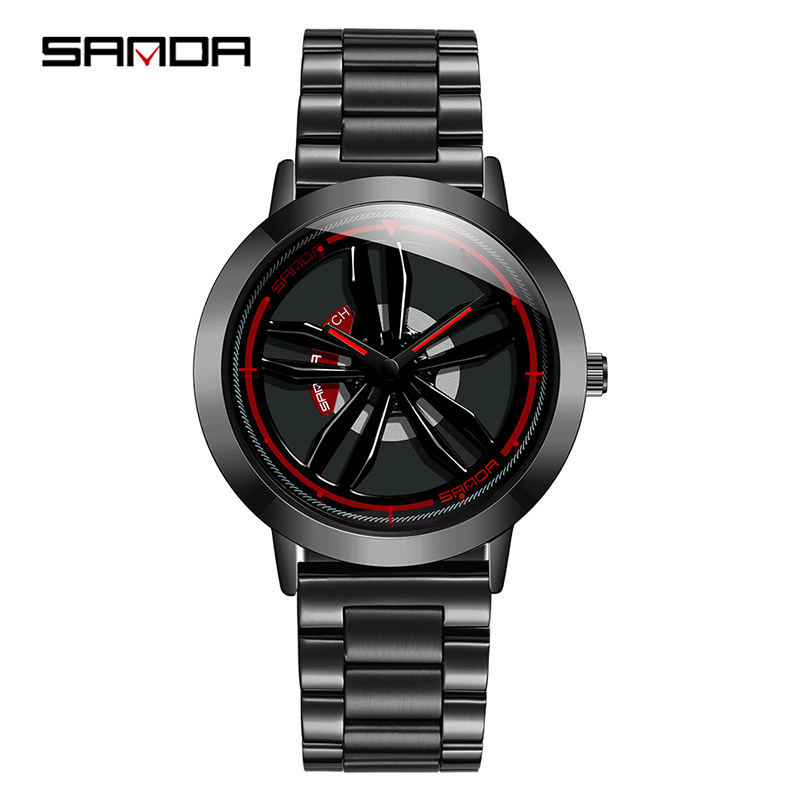 1009 스틸 벨트 블랙