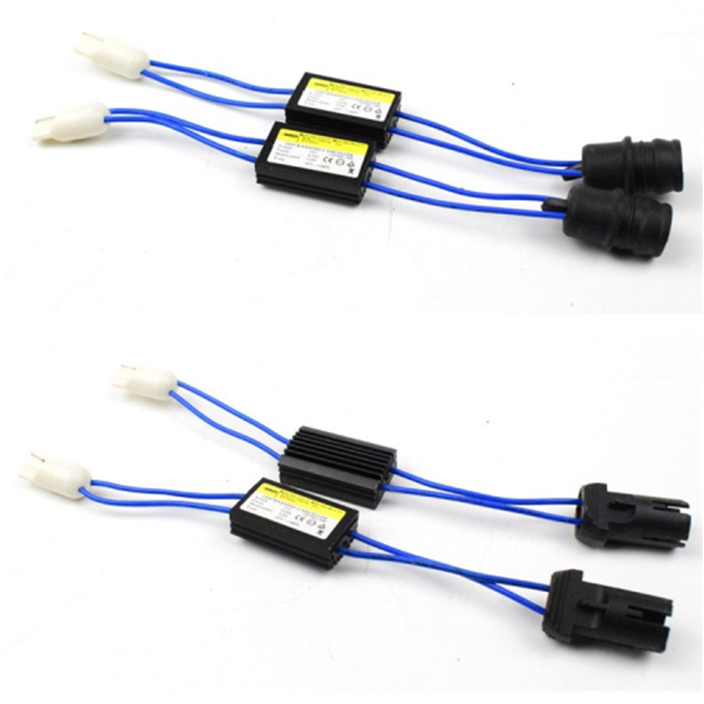 T10 LED ancho luz pequeña luz decodificador BA9S W5W coche LED decodificación línea conjunto removedor de fallas