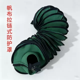 圆筒式帆布防尘防护罩 气缸活塞杆伸缩保护套液压油缸防尘罩
