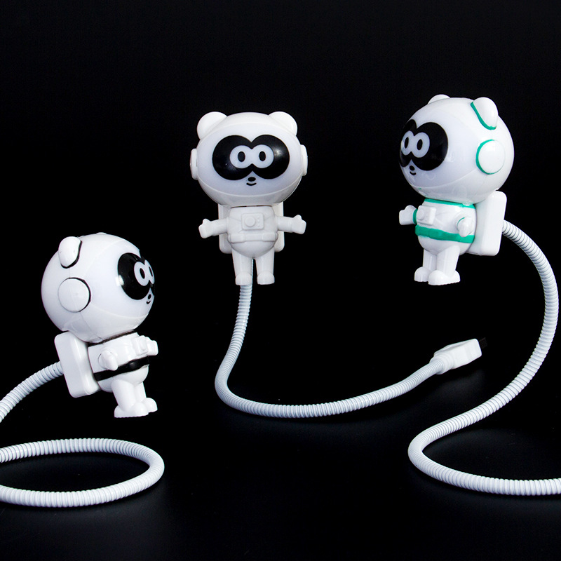 Transfronterizo USB astronauta luz LED astronauta luz de la noche libro creativo luz de la computadora regalo impreso LOGO fábrica al por mayor