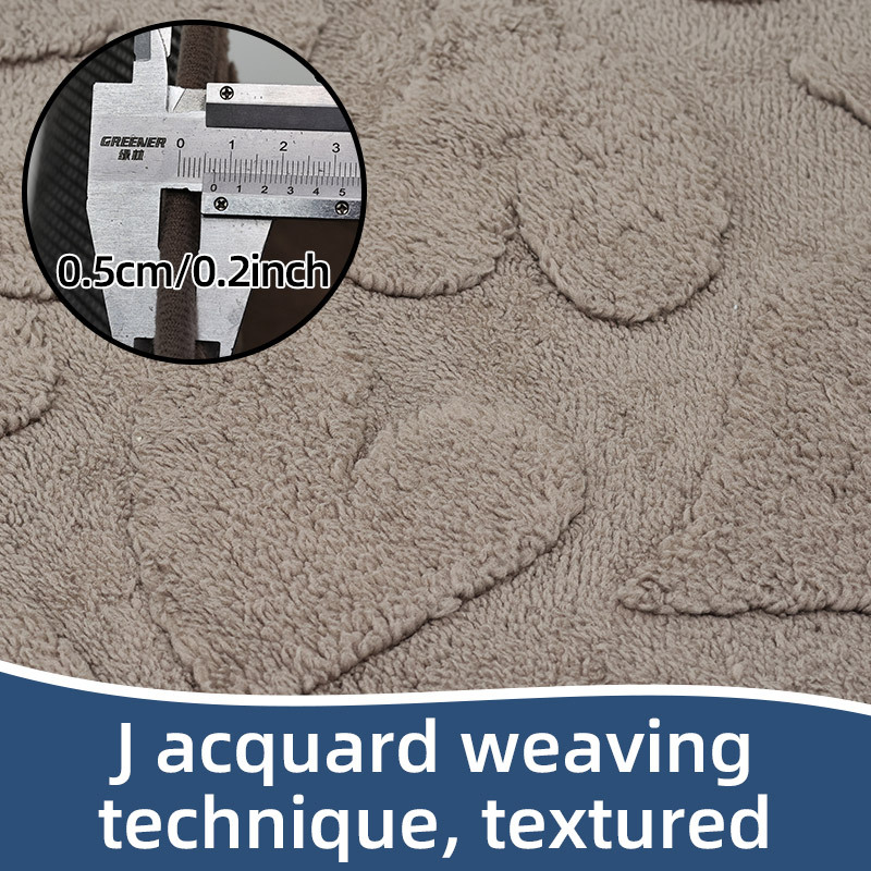 Nuevo Jacquard baño de peluche absorción de agua esterilla de suelo de color sólido antideslizante esterilla de baño baño puerta de ducha esterilla transfronteriza