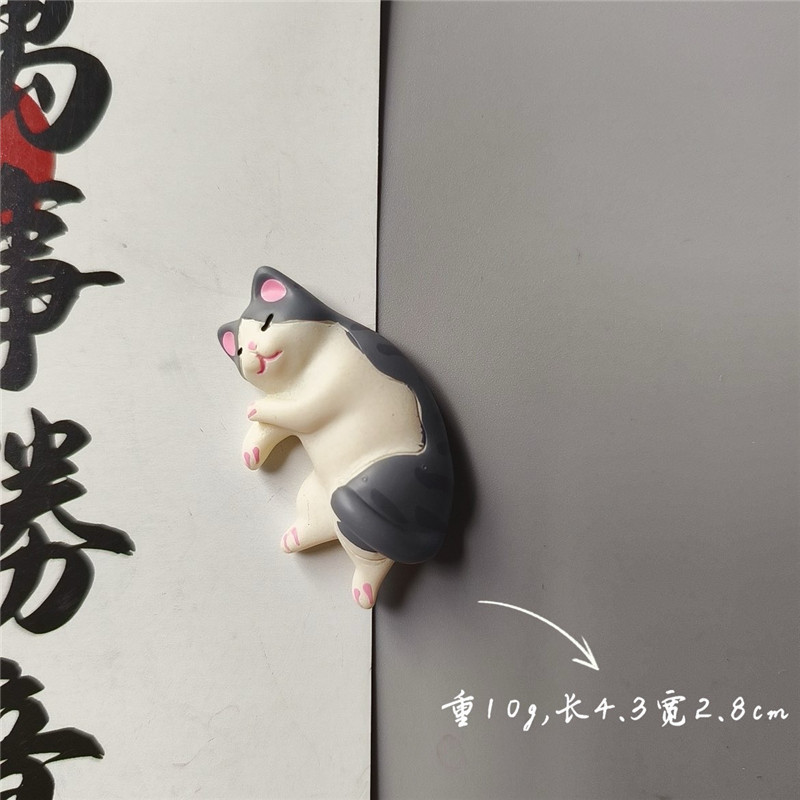 かわいい猫立体冷蔵庫マグネット和風ペットかわいい猫クリエイティブホームキッチン装飾磁気ステッカー磁気ステッカー|undefined