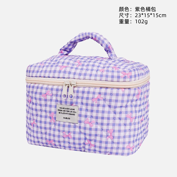 With bow, purple