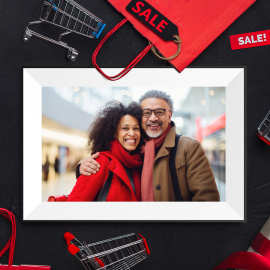 10.1英寸WiFi触摸云相框Uhale圣诞节日数码相册跨境专供云控