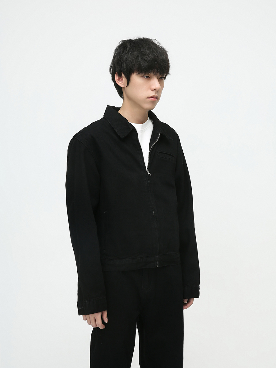 Mtlclothes ropa de Hombre | 2023 otoño nuevo estilo Hong Kong avanzada sentido simple suelta casual Denim traje moda