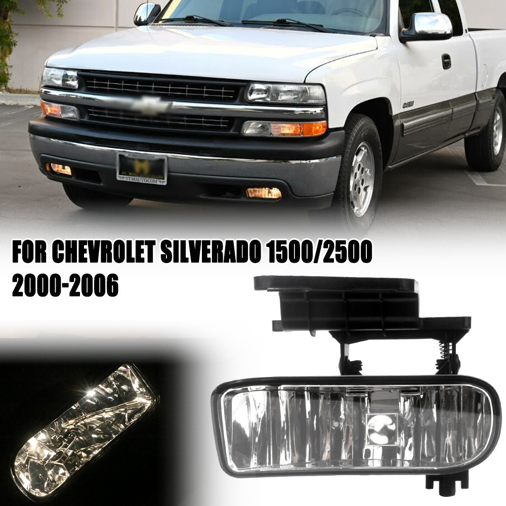 Para Chevrolet 00-06 Silverado 1500 2500 conjunto de lámpara de niebla delantera halógeno luz de viaje diurna