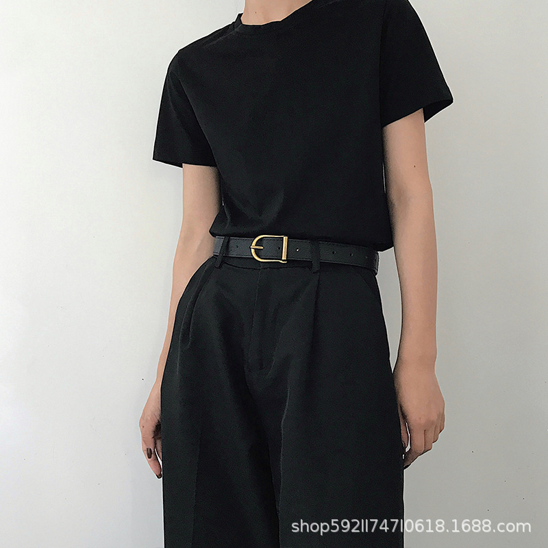 Nuevo ins estilo retro cinturón de las mujeres al por mayor simple todo partido pantalones cinturón moda estilo coreano pantalones decorativos cinturón