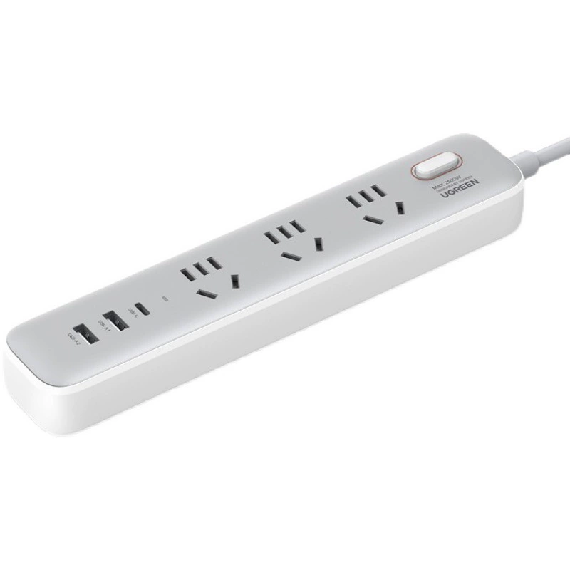 Ugreen Green Union 30W Zhichong Digital 2A1C Разъем PD быстрая зарядка Розовый USB розетка - питаемая плата