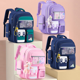 2023 New Schoolbags for Boys Primary School Students in Grades 1, 2, 3 to 6, Boys and Girls, Ultra-Lightweight Kidsren's Burden Reduction and Spine Protection