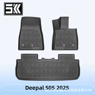 适用于Deepal S05 2025右舵3D全天候材质TPE脚垫后备箱垫靠背垫