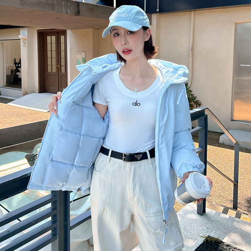 Anti-temporada ropa de plumón de mujer corta 2025 nuevo estilo coreano pequeño color sólido ropa de moda de pan dulce abrigo cálido