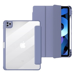 Suitable for ipad10.2 protective case acrylic with pen slot 2021pro11 air5/34Mini6 soft case 9.7