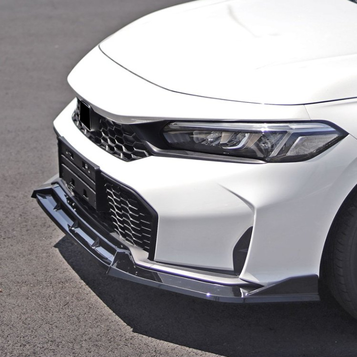 Suitable for 2025 11.5 generation Civic, three-stage non-punching, non-destructive installation of front spoiler and front lip small body kit modification