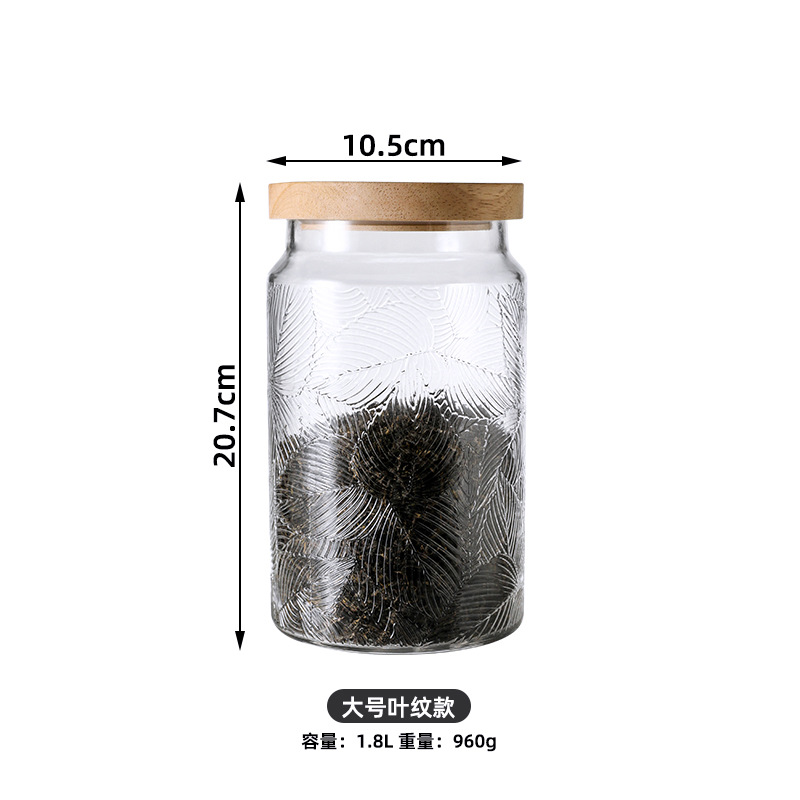 Taza de té de vidrio casera empaquetada separada y sellada Taza de vidrio cubierta de madera de bambú Taza de almacenamiento Taza de té verde Taza de té de crisantemo