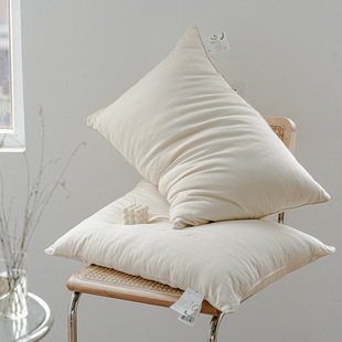 Factory Supply Japanese Style 40s Cotton Small Jacquard Soft Pillow Household Adult Student Dormitory Single Neck Pillow