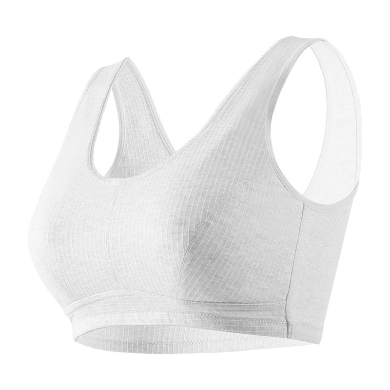 Cotton thin underwear, bra, comfortable tank top, for middle age, plus size