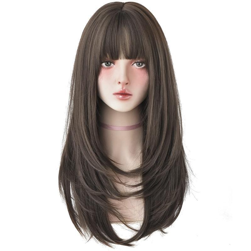 2025 New Cross-Border Dropshipping Women's Hair Dyeing Wig Artificial Hair Natural Long Straight Hair 2025 New Cross-Border Dropshipping Women's Hair Dyeing Wig Artificial Hair Natural Long Straight Hair