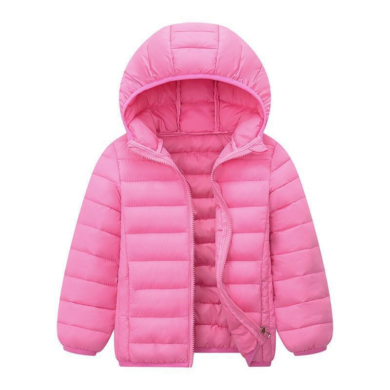 Chaqueta de plumón ligera para niños y niñas, modelo 2025, abrigo corto de algodón para niños pequeños y mayores.