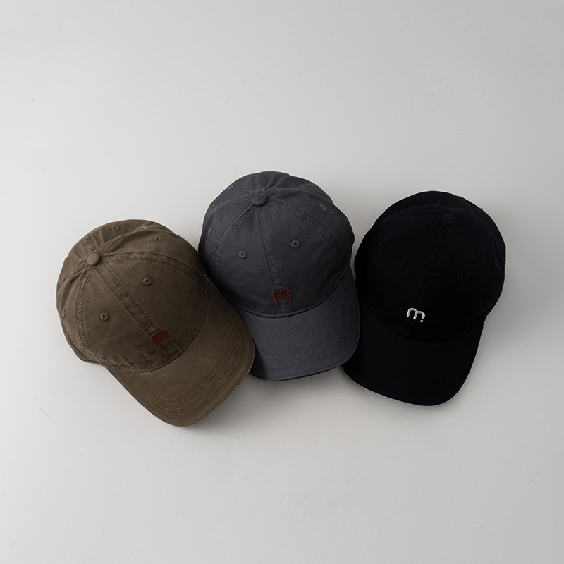 ins sombrero de pato para bebés coreanos primavera y otoño letra m bordado sombrero de béisbol para niños ocio versátil sombrero para niños