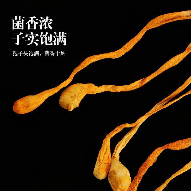 虫草花干货官方旗舰店干蛹虫草金虫北虫菇商用羊肚菌汤料包炖鸡汤
