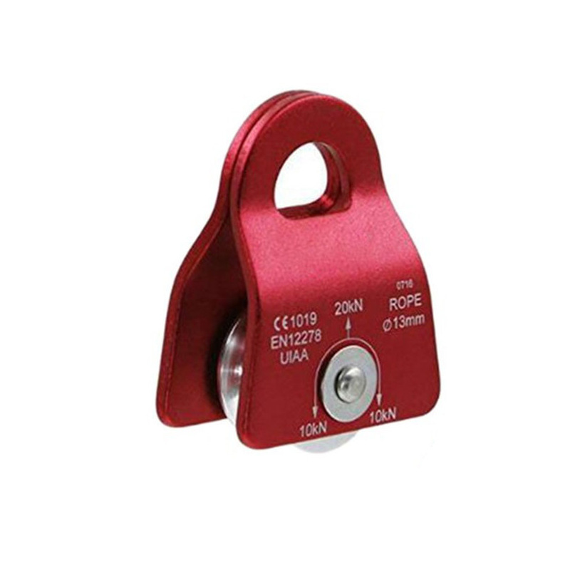 빨간 움직이는 측면 플레이트 단일 풀리